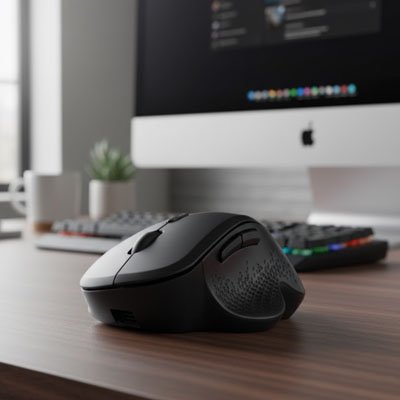 souris ergonomique utilisée en télétravail pour limiter les tensions musculaires