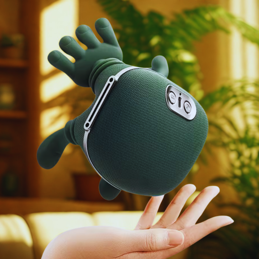 Gros plan sur l'appareil de massage portable masseur cervical en suspension.