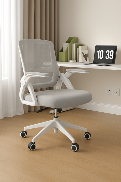 Chaise ergonomique AssiseZen – Accoudoirs rabattables et gain d’espace