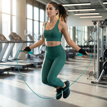 corde à sauter digitale cardio en salle de sport HIIT