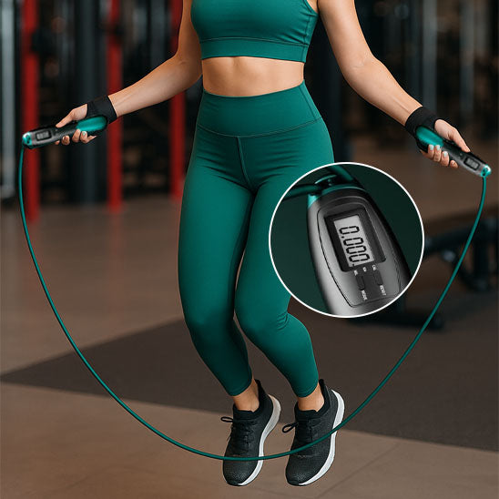 corde à sauter digitale cardio en salle de sport HIIT