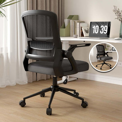 Chaise ergonomique noire réglable AssiseZen – Mobilité fluide et confort total