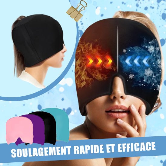 Bonnet relaxant SereniCap™ utilisable en version fraîche ou chaude, disponible en plusieurs couleurs