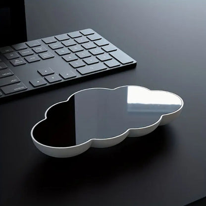 dessous du repose-poignet en forme de nuage avec finition antidérapante – accessoire ergonomique design pour le bureau