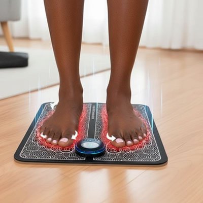 Tapis de massage plantaire RelaxFlex compact et pliable pour usage quotidien à domicile