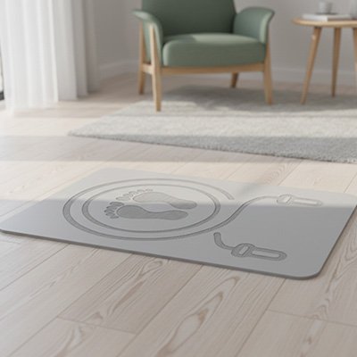 Tapis de sport antidérapant haute densité – vue complète