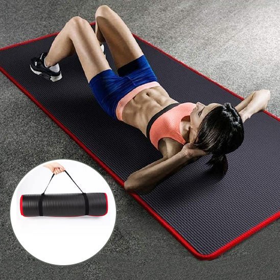 exercice d etirement sur un tapis de gymnnastique 