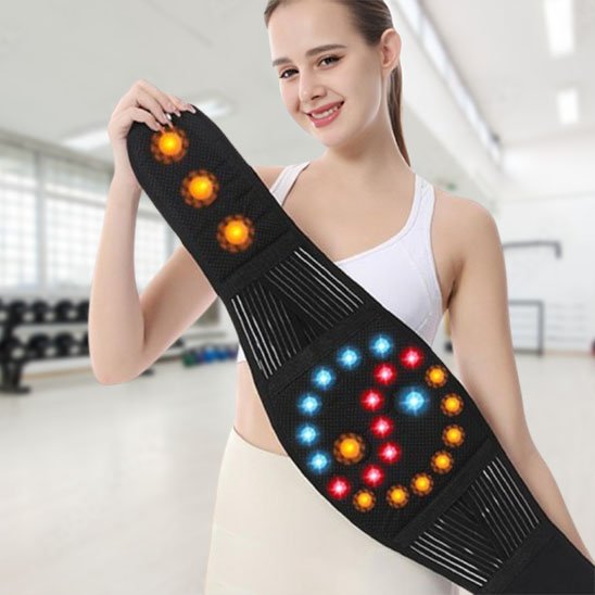 ceinture chauffante dos avec système LED et aimants thérapeutiques