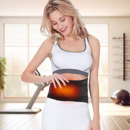 ceinture dorsale chauffante pour douleurs lombaires femme