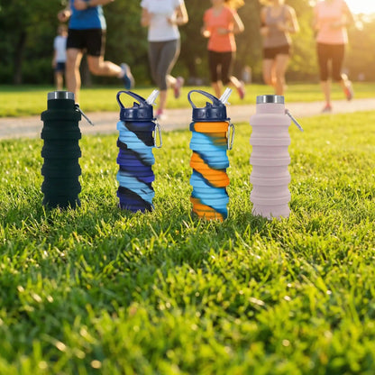 Gourde de sport pliable 500 ml | Compacte & Rétractable Zen