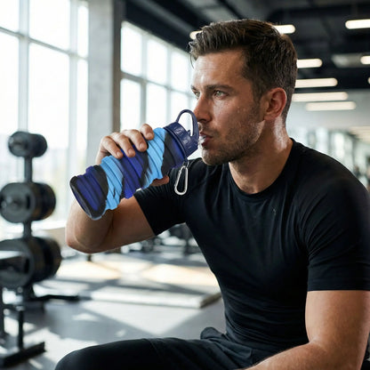 Gourde de sport pliable 500 ml | Compacte & Rétractable Zen