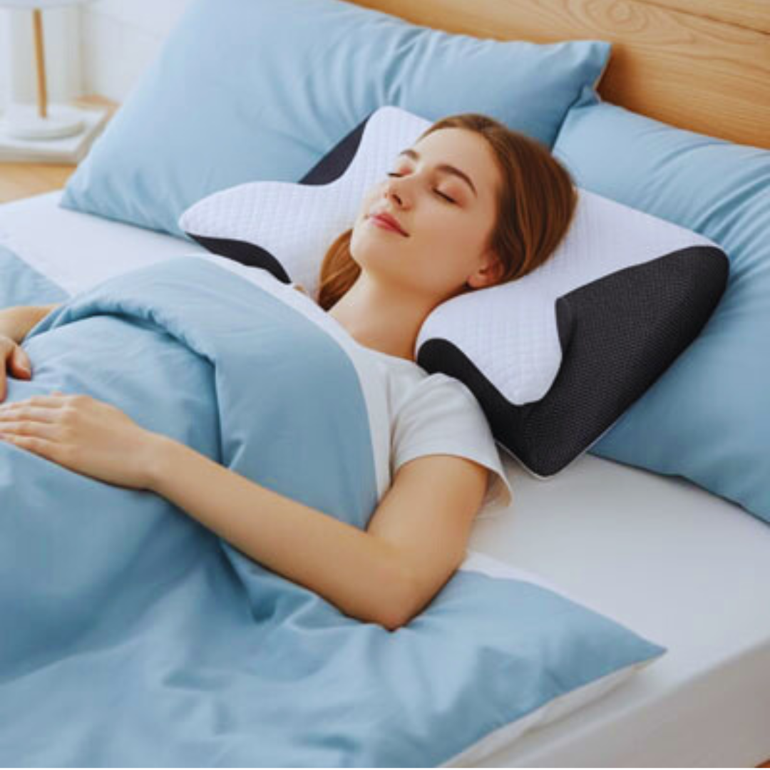 oreiller a memoire de forme avec housse respirante pour un sommeil frais et confortable