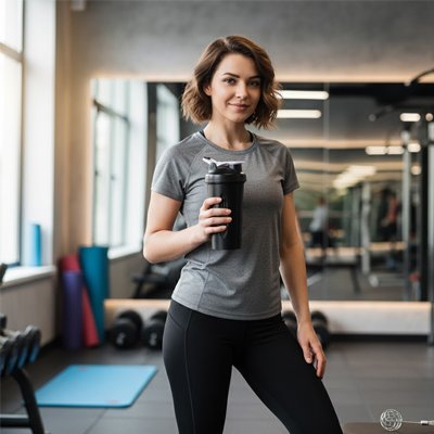 shaker protéine ergonomique 600 ml sport quotidien