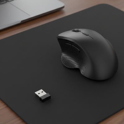 souris ergonomique sans fil avec nano récepteur USB pour ordinateur