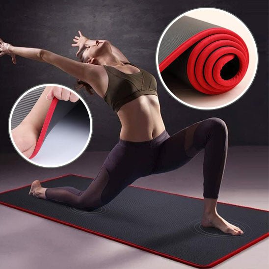 tapis de gym extra épais protégeant les articulations pendant exercice