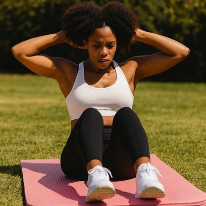 femme sportive allongee sur tapis de yoga fitness en salle